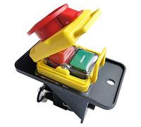 HCK3 250V 13/6A 8 Pins Industrial Electromagnetic Switch ON Off Push Button Switches Emergency Stop Button Switch UVLO for Machine Tool Equipment