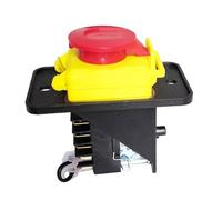 HCK3 Waterproof Electromagnetic Pushbutton Switches Industrial Push Button Switch for Desktop Tool 400V 10Pin 250V 8Pin IDGTTLDF(400V 10Pins)