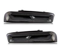 HCKCLMBMZW Brake lights For Camaro 2016 2017 2018 Amber Turn Signal Lamps Car Rear Tail Lights Modification Light Assemblies(2pcs All Smoke)