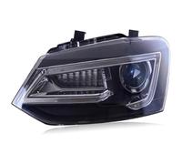 HCKCLMBMZW Brake lights For VW For Polo 2011-2017 Headlight Assembly Sequential Turn Signal DRL Car Rear Spoilers Wing Diffuser Front Lamps Headlamp(No Lamp)