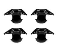 HCKCLMBMZW for Alphard for 40 Series 2024 Single Hole Door Handle Cup Pull Decorative Accessories Kit Protector Anti-Scratch Door Handle Cover(Blade Door Bowl Bright Black)
