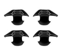 HCKCLMBMZW for Alphard for 40 Series 2024 Single Hole Door Handle Cup Pull Decorative Accessories Kit Protector Anti-Scratch Door Handle Cover(Blade Door Bowl Bright Black)