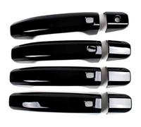 HCKCLMBMZW for Colorado S10 RG MK2 2016-2022 Single Hole 4-Smart Door Handle Cover Accessories Protector Anti-Scratch Door Handle Cover(Bright Black)