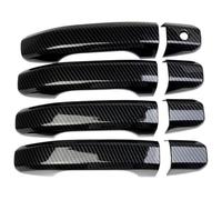 HCKCLMBMZW for Colorado S10 RG MK2 2016-2022 Single Hole Door Handle Cover Accessories Protector Anti-Scratch Door Handle Cover(Carbon Fiber Pattern)