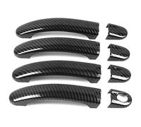 HCKCLMBMZW for Sagitar for A5 2006-2011 Single Hole Door Handle Cover Anti-Scratch Protector Accessories Door Handle Cover(Carbon Fiber Pattern)