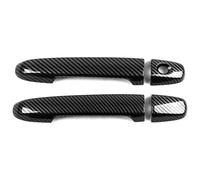 HCKCLMBMZW for Subaru for Forester Single Hole Door Handle Trim Frame Exterior Modification Protector Anti-Scratch 2019-2024 Door Handle Cover(2 Doors Carbon Fiber Pattern)
