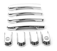 HCKCLMBMZW for Tucson 2004-2009 Chrome Door Handle Bowl Decoration Anti-Scratch Accessories Car Body Guard Protector Door Handle Cover(Double Hole)