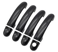 HCKCLMBMZW for VW Transporter/Caravelle 2003-2013 Car Exterior Door Open Handle Styling ABS Chrome/Carbon Fiber Cover Door Handle Cover(2)