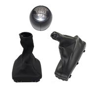 HCKCLMBMZW Gear Shift Lever Knob for Vauxhall for Opel for Vectra B Chrome Car Shift Gear Boot Cover Handbrake Gaiter(3pcs)