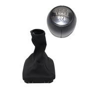 HCKCLMBMZW Gear Shift Lever Knob for Vauxhall for Opel for Vectra B Chrome Car Shift Gear Boot Cover Handbrake Gaiter(Gear Boot and Knob)