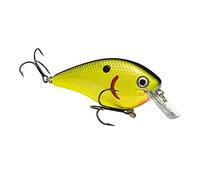 HCKVDS4.0-535 Strike King Lures, KVD 4.0 Magnum Hard Squarebill Lure, 3 4" Body Length, 7/8 oz, 3'-7' Depth, Blue Chartreuse, per 1