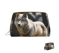 HCLYvexiria Cosmetic bag Travel Makeup Bag Waterproof Toiletry Pouch Portable Wide open Pouch Antarctic Peninsula Makeup Organizer Case Large Capacity Zipper Pouch Toiletry bag for women, Wildlife