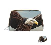 HCLYvexiria Cosmetic bag Travel Makeup Bag Waterproof Toiletry Pouch Portable Wide open Pouch Art Blue Dragonfly Makeup Organizer Case Large Capacity Zipper Pouch Toiletry bag for women, An Eagle