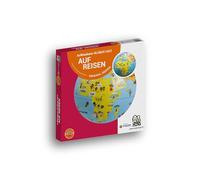 HCM Kinzel - Inflatable Caly Globe - Travel - Playfully Explore the World - Red - 30 cm Circumference