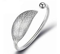 HCMA 925 Silver Trendy Leaves Bracelets & Bangles Jewelry Adjustable for Women Valentine's day Gifts The great gift for women