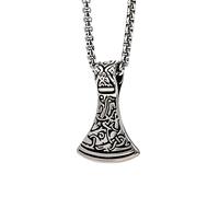 HCMA Axe of Ares Viking Long Men Necklaces Pendants Punk for Boyfriend Male Titanium Steel Hip hop Party Jewelry Creativity Gift