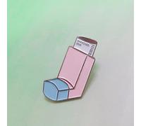 HCMA Breather Inhaler Enamel pins Medical Asthmatic Patients Doctors Nurses Medicine Brooches Lapel Pins for men & women