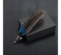 HCMA Classic Peacock Feather Brooch Scarf Buckle Lapel Pins & Brooches Jewelry Bridge Suit Wedding Men Accessories