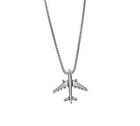 HCMA Hip Hop Air Plane Model Metal Necklace For Women Men Punk Cool Simple Creative Sky Tools Necklace Jewelry Gift