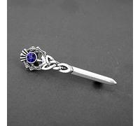 HCMA Outlander Brooch Thistle Celtic Knot Kilt Pin Brooch Scottish National Flower Brooches Women Men Viking Norse Jewelry