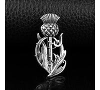 HCMA Outlander Brooch Thistle Celtic Knot Kilt Pin Brooch Scottish National Flower Brooches Women Men Viking Norse Jewelry