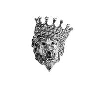 HCMA Retro Lion Shield Crown Animal Brooches Fashion Men's Suit Shirt Collar Needle Badge Lapel Pins Jewelry Men Clothing Accessories
