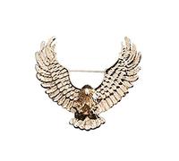 HCMA Retro Metal Eagle Brooch Animal Gold Lapel Pin Fashion Suit Shirt Corsage Collar Badge Brooches Jewelry Men Accessories