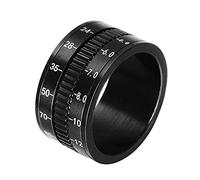 HCMA Rotatable Camera Lens Rings 12mm Titanium Stainless Steel Rings Fashion Multifunction Ring Digital For Men Jewelry Gift