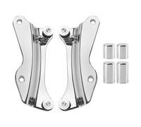 HCmotorku 4 Point Docking Hardware Kit, 4 PCS Docking Hardware Covers Compatible for Harley Touring CVO Street Glide FLHX Road Glide FLTRX Road King FLHR Electra Glide FLHT 2014-2025 (Chrome)