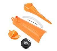 HCmotorku Crankcase Fill Funnel Drip-Free Oil Filter Funnel Primary Case Oil Fill Funnel Oil Filter Wrench Set Fit for Harley 4 Pcs Orange