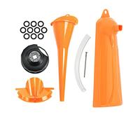 HCmotorku Crankcase Oil Fill Funnel Drip Free Oil Filter Funnel Primary Case Oil Fill Funnel Oil Filter Wrench Wrench Set Fit for Harley 5 Pcs Orange