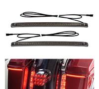 HCmotorku Motorcycle LED Saddlebag Tail Light Running Brake Sequential Turn Signal Lamp Fit for Harley Touring Street Gilde Road King Road Gilde Electra Glide Ultra Limited 2014-2023 Smoked Lens