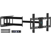 HCMOUNTING Long Reach TV Wall Bracket for 42-80 Inch TVs, Full Motion Articulating Arm with 1100mm Extension, Swivel & Tilt, Holds up to 50kg, Max VESA 600x400mm