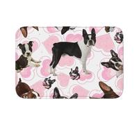 HCMuxisen Boston Terrier, Doormat Bath Mat Non-Slip Floor Mat Soft Hem Mat Absorbent Bathroom Pad 40x60 cm