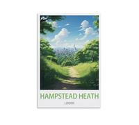 HCNEIAX Hampstead Heath London Vintage Travel Posters Tree 20x30inch(50x75cm) Modern Canvas Wall Art Posters for Living Room Decor Paintings for Home Decoration