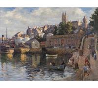 HCOTZHPY Reproduction Classic Painting Wall Art Print Canvas l'Inner Harbor Abbey Slip Stanhope Alexander Forbes Vintage Art Print for Home Decor 60x90cm