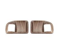 HCPAVEXT 2 Door Interior Door Handle Bowl Decoration Cover Trim Sticker for Jeep for Wrangler JK 2011-2017 Interior Car Handle(Wood Grain)