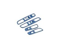 HCPAVEXT for Jeep for Renegade 2016 2017 2018 2019 2020 2021 2022 2023 2024 Car Interior Window Regulator Button Panel Decorative Cover Interior Car Handle(Blue)