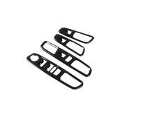HCPAVEXT for Jeep for Renegade 2016 2017 2018 2019 2020 2021 2022 2023 2024 Car Interior Window Regulator Button Panel Decorative Cover Interior Car Handle(Black)