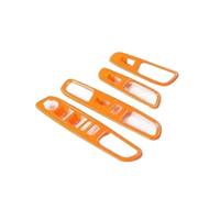 HCPAVEXT for Jeep for Renegade 2016 2017 2018 2019 2020 2021 2022 2023 2024 Car Interior Window Regulator Button Panel Decorative Cover Interior Car Handle(Orange)