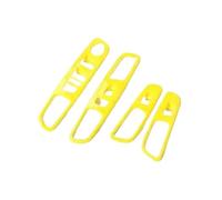 HCPAVEXT for Jeep for Renegade 2016 2017 2018 2019 2020 2021 2022 2023 2024 Car Interior Window Regulator Button Panel Decorative Cover Interior Car Handle(Yellow)