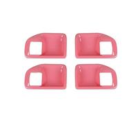 HCPAVEXT for Jeep for Wrangler JK 2011-2017 4-Door Interior Door Handle Bowl Decoration Cover Trim Stickers Interior Car Handle(Pink)