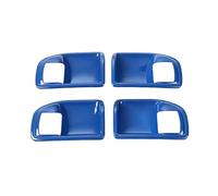 HCPAVEXT for Jeep for Wrangler JK 2011-2017 4-Door Interior Door Handle Bowl Decoration Cover Trim Stickers Interior Car Handle(Blue)