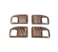 HCPAVEXT for Jeep for Wrangler JK 2011-2017 4-Door Interior Door Handle Bowl Decoration Cover Trim Stickers Interior Car Handle(Wood Grain)