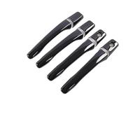 HCPAVEXT for Mitsubishi Outlander for Lancer Mirage Evolution 2003-2006 Carbon Fiber Car Door Handle Cover Styling Stickers (Black 2 Keyholes)