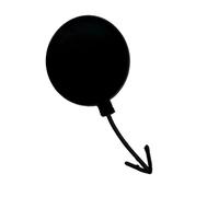 HCPAVEXT For Seat For Ibiza 2018-2022 Front Bumper Tow Eye Hook Cap Towing Cover 6F0807241 Auto parts(Black Unpainted)