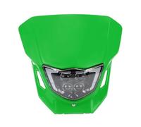 HCPAVEXT Front Headlight For For WR YZ 250 450F 250F CQR250 Dirt Bike LED Headlight Assembly(Green)