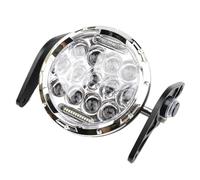 HCPAVEXT Front Headlight LED Front Headlight 60W Spot For Grom 125 MSX125 2013 2014 2015 2016 For Venom X12RS 125cc(Silver)