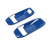HCPAVEXT Interior Car Door Handle Decoration Sticker Cover Trim for Jeep for Wrangler JL for Gladiator JT 2018 Onwards 2-Door Interior Car Handle(Blue)