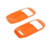 HCPAVEXT Interior Car Door Handle Decoration Sticker Cover Trim for Jeep for Wrangler JL for Gladiator JT 2018 Onwards 2-Door Interior Car Handle(Orange)